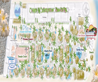 Club Cascadas de Baja Resort Map Layout