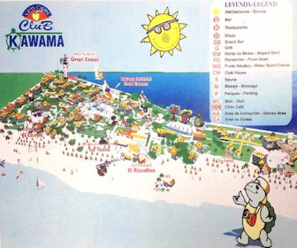 Club Kawama Resort Map Layout