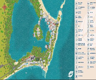 Club Med Cancun Yucatan Resort Map Layout