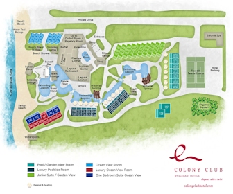 Colony Club Resort Map Layout