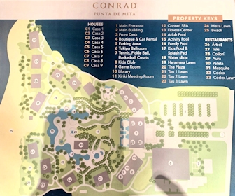 Conrad Punta de Mita Resort Map Layout
