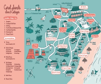 Coral Sands Inn & Cottages Resort Map Layout
