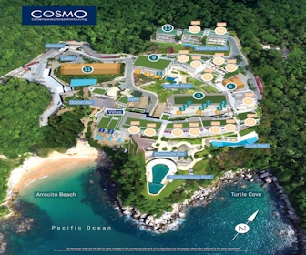 Cosmo Residences Huatulco Resort Map Layout