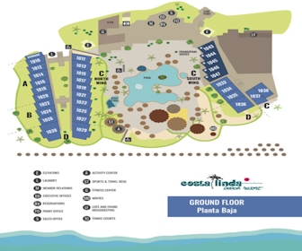 Costa Linda Beach 1st Floor Resort Map Layout