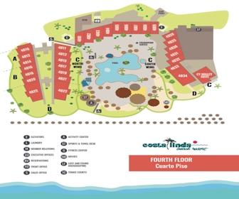 Costa Linda Beach 4th Floor Resort Map Layout