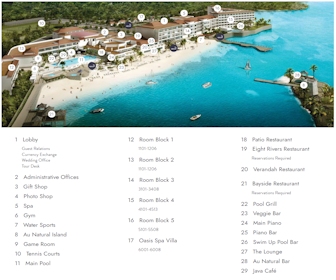 Couples Tower Isle Resort Map Layout