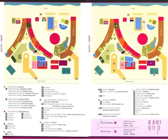 Crown Paradise Club Cancun Resort Map Layout