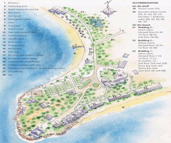 Curtain Bluff Resort Resort Map Layout