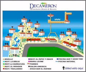 Decameron Aquarium Resort Map Layout
