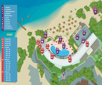 Grand Decameron Cornwall Beach Resort Map Layout