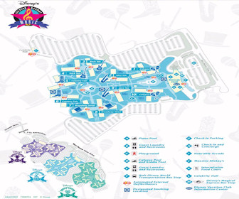 Disney's All-Star Music Resort Map Layout