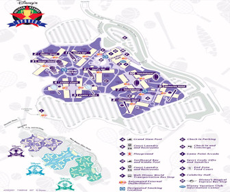 Disney's All-Star Sports Resort Map Layout