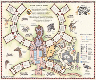 Disney's Animal Kingdom Lodge and Villas Map Layout