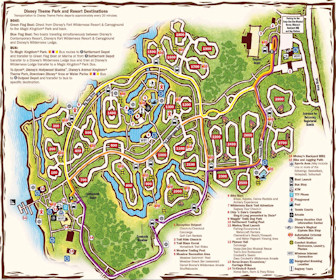 Disney's The Cabins at Fort Wilderness Resort Map Layout