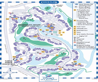 Disney's Old Key West Resort Map Layout