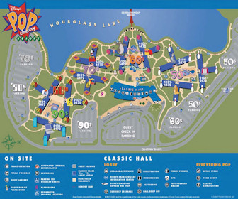 Disney's Pop Century Resort Map Layout