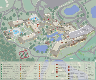 Shades of Green Resort on Walt Disney World Map Layout