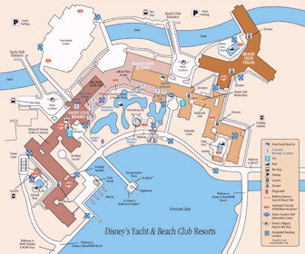 Disney's Yacht Club Resort Map Layout
