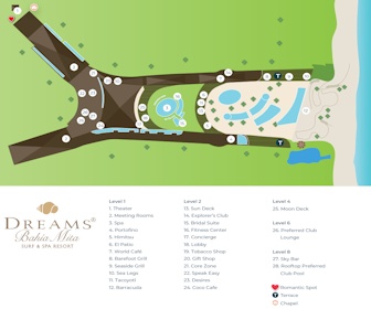 Dreams Bahia Mita Surf & Spa Resort Map Layout