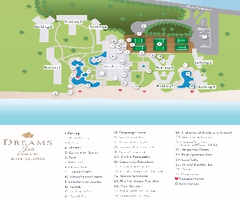 Dreams Jade Resort & Spa Map Layout