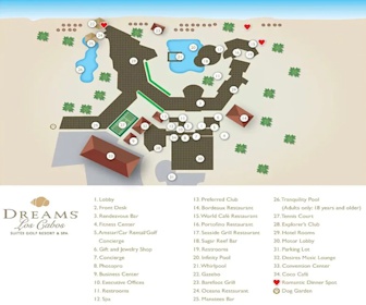 Dreams Los Cabos Resort Map Layout