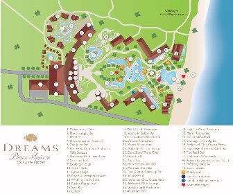 Dreams Playa Mujeres Golf & Spa Resort Map Layout