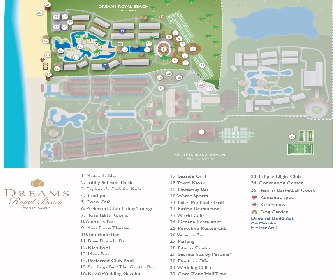 Dreams Royal Beach Punta Cana Resort Map Layout