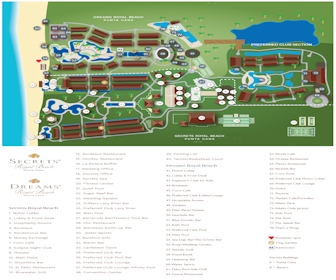 Dreams Royal Beach Punta Cana Resort Map Layout