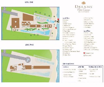 Dreams Vista Cancun Golf & Spa Resort Map Layout