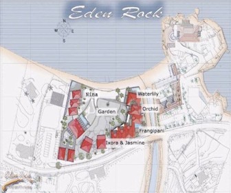 Eden Rock St.Barths Resort Map Layout