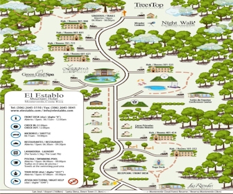 El Establo Mountain Hotel Map Layout