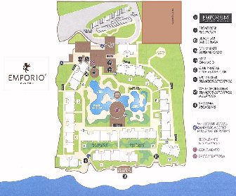 Resort Map | Emporio Cancun | Cancun, Mexico