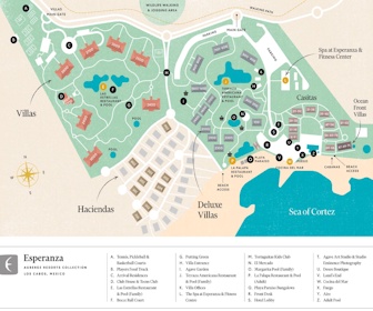 Esperanza - An Auberge Resort Map Layout