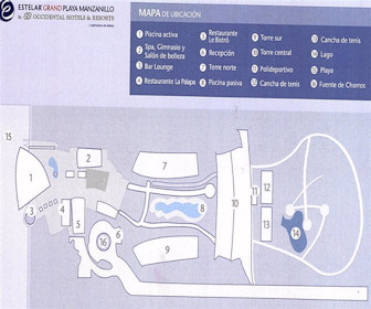 Estelar Playa Manzanillo Resort Map Layout
