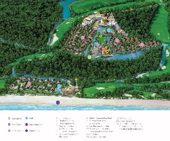 Fairmout Mayakoba Resort Map Layout