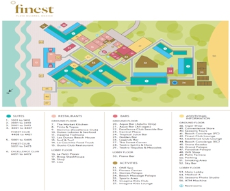 Finest Playa Mujeres by Excellence Resort Map Layout