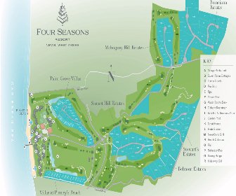 Four Seasons Resort Nevis Map Layout