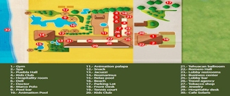 GR Solaris Cancun and Spa Resort Map Layout