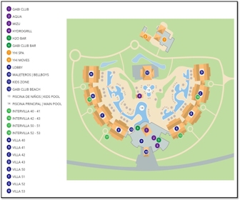 Garden Suites by Melia Resort Map Layout
