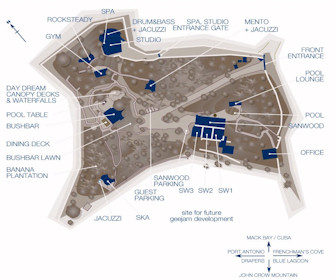 Geejam Resort Map Layout