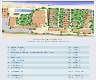 Golden Strand Ocean Villa Resort Map Layout