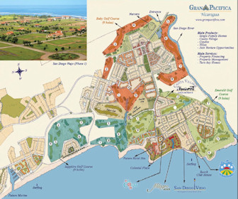Gran Pacifica Beach and Golf Resort Map Layout