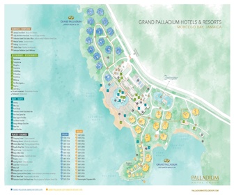 Grand Palladium complex Map Layout