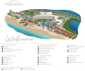 Grand Park Royal Cancun Resort Map Layout
