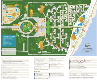 Grand Sirenis Punta Cana Resort resort Map Layout