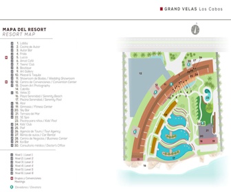 Grand Velas Los Cabos Resort Map Layout