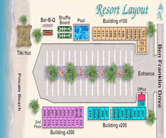 Gulf Beach Motel Resort Map Layout