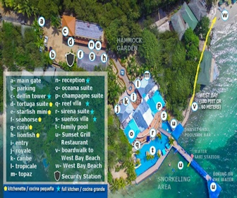 Hacienda Caribe Tesoro Map Layout