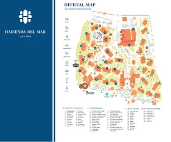 Hacienda del Mar Los Cabos Resort Map Layout