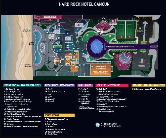 Hard Rock Hotel Cancun Resort Map Layout